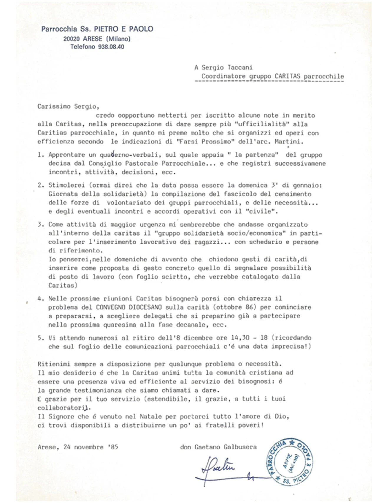 Lettera di incarico